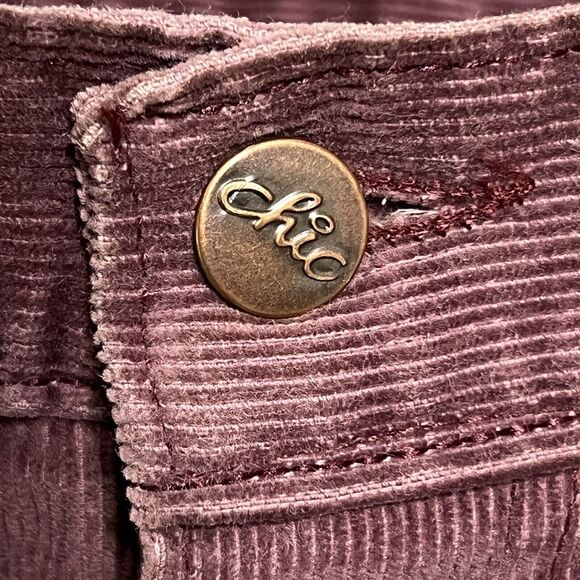 Vintage CHIC by H.I.S. Mauve Corduroy Pants Women’s 12 Pink High Waisted 70’s - Picture 11 of 15